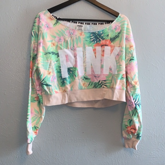 Vs cropped slouchy crew